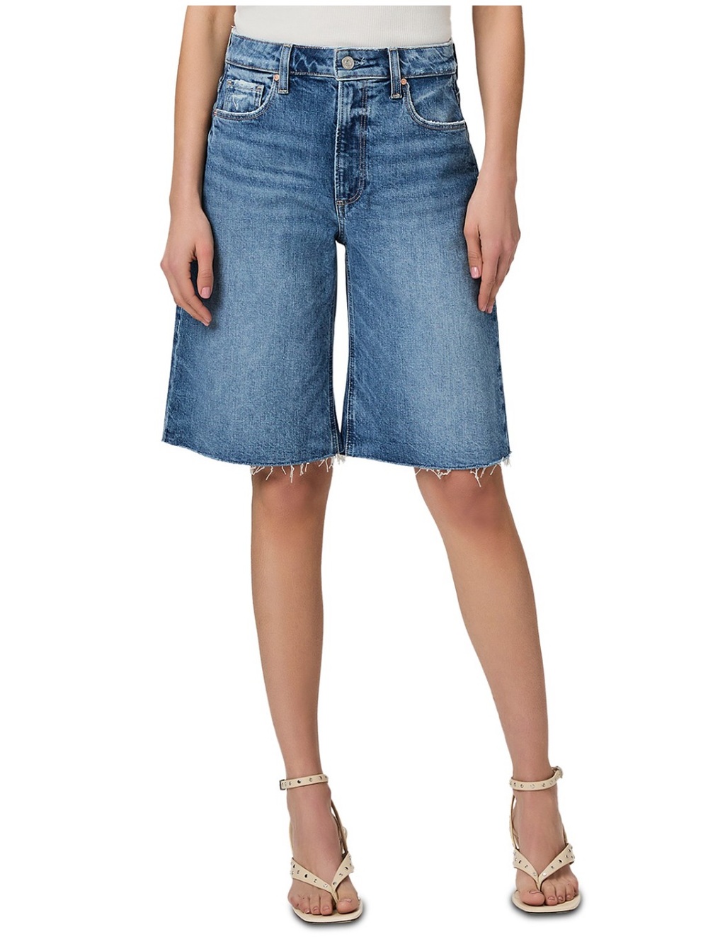 NWOT PAIGE Cadee High-Rise Bermuda Shorts